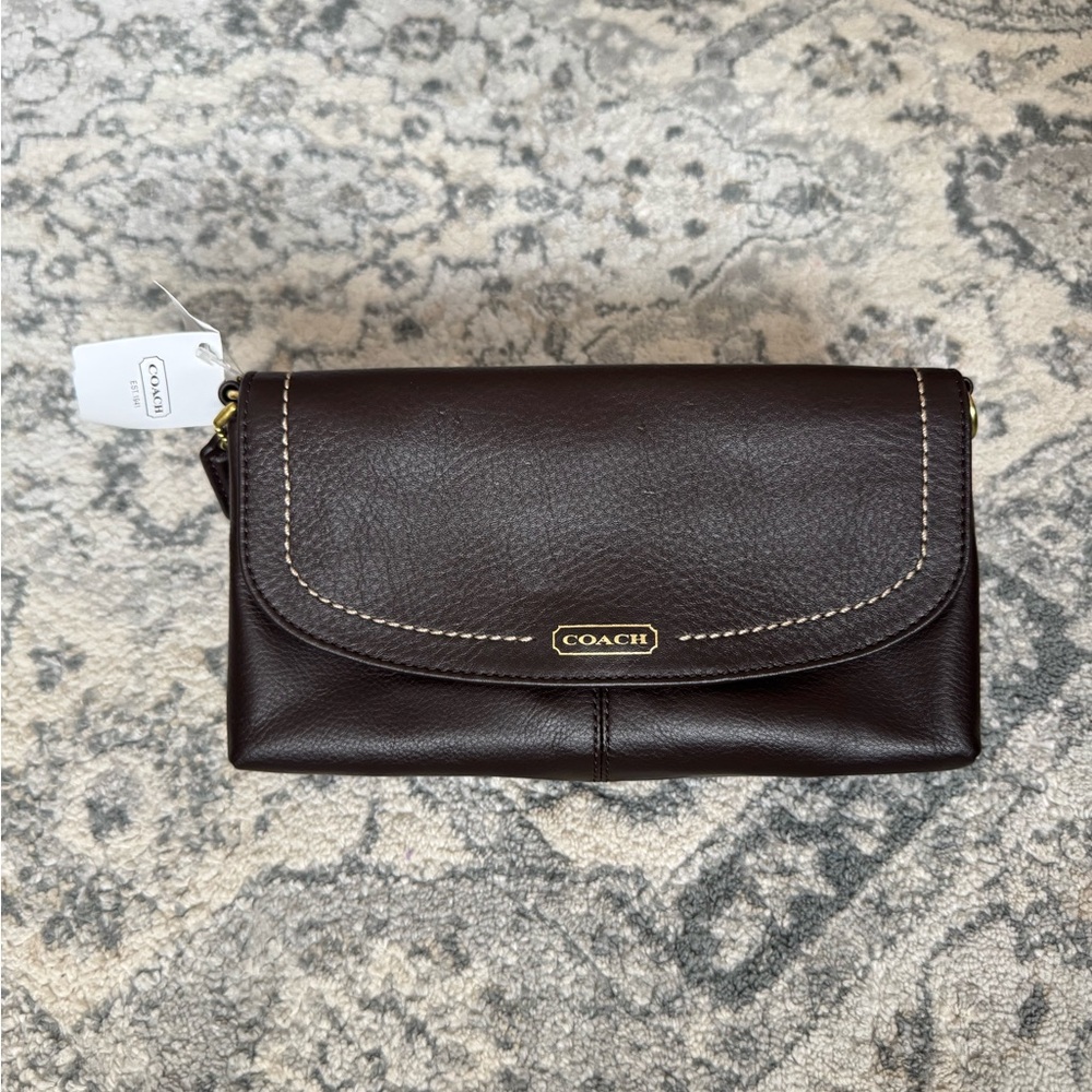 Authentic COACH Large Leather Clutch